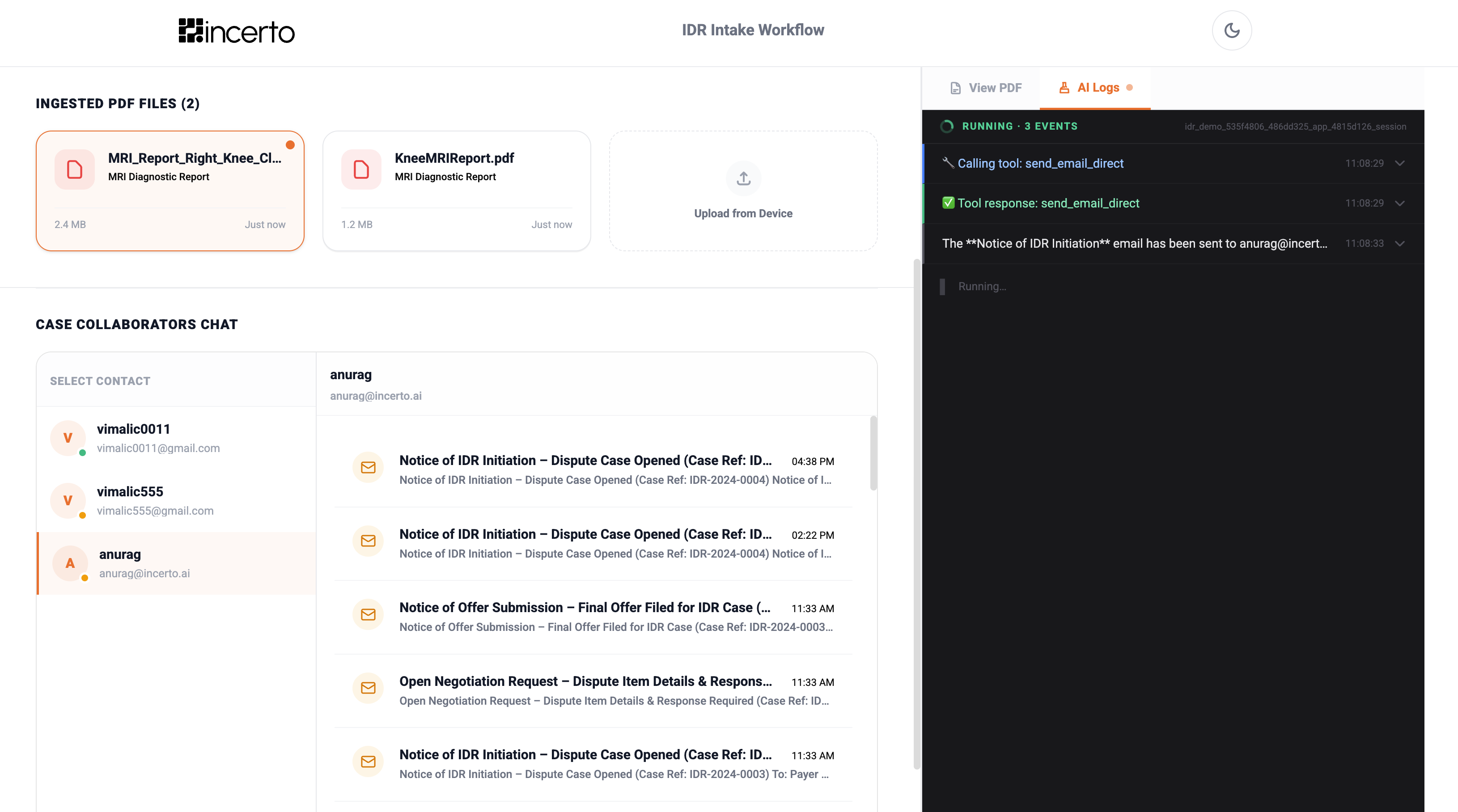 Relentless follow-ups via calls and emails.